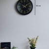 ® Yeni Ürün 36 Cm Siyah Dekoratif Duvar Saati