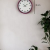 ® Yeni Ürün 36 Cm Pembe Dekoratif Duvar Saati