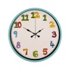 ® Yeni Ürün 36 Cm Turkuaz Çocuk Odası Duvar Saati