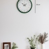 ® Yeni Ürün 36 Cm Yeşil 24 Saat Göstergeli Özel Tasarım Duvar Saati