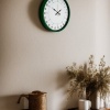 ® Yeni Ürün 36 Cm Yeşil 24 Saat Göstergeli Özel Tasarım Duvar Saati