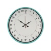 ® Yeni Ürün 36 Cm Turkuaz 24 Saat Göstergeli Özel Tasarım Duvar Saati