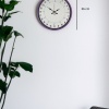 ® Yeni Ürün 36 Cm Mor 24 Saat Göstergeli Özel Tasarım Duvar Saati