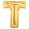 ® Yeni Ürün T Harf Folyo Balon Altın Renk 40 İnç