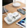 ® Yeni Ürün Akım Korumalı 2500W Güçlü 3 USB + Type-C Portlu Çoklu Priz | Hızlı Şarj, Çocuk Kilidi, 2 METRE