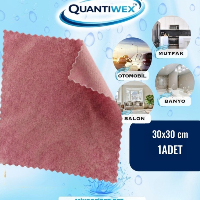 30x30 cm Mikrofiber Kalın Havlu Dokulu Temizlik Bezi 4’lü Set - Oto ve Ev İçin Çok Amaçlı Bez