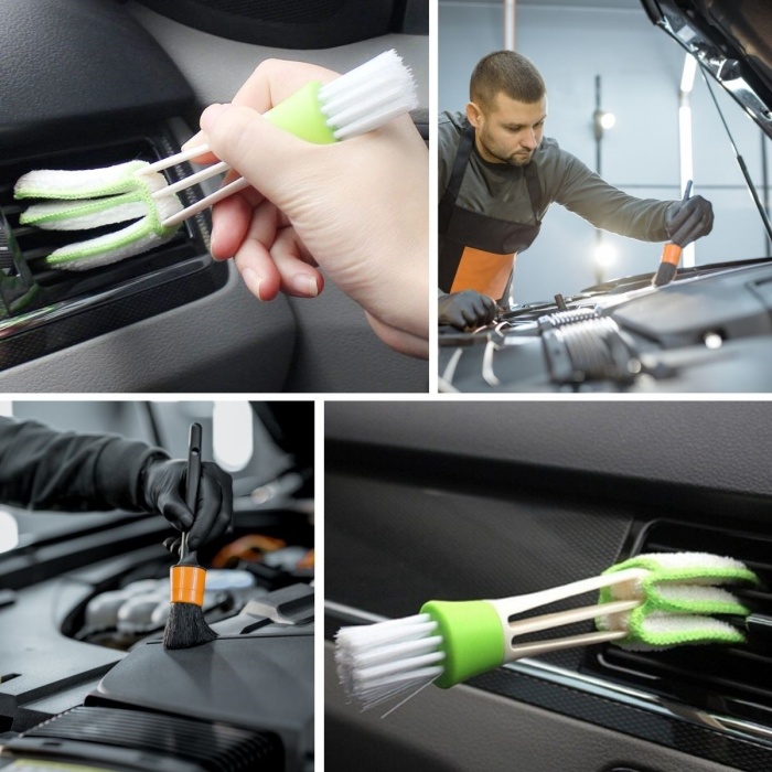 ® Yeni Ürün 6 Parça Araç Detaylı Temizlik Fırçası İç Dış Temizlik Fırça Seti