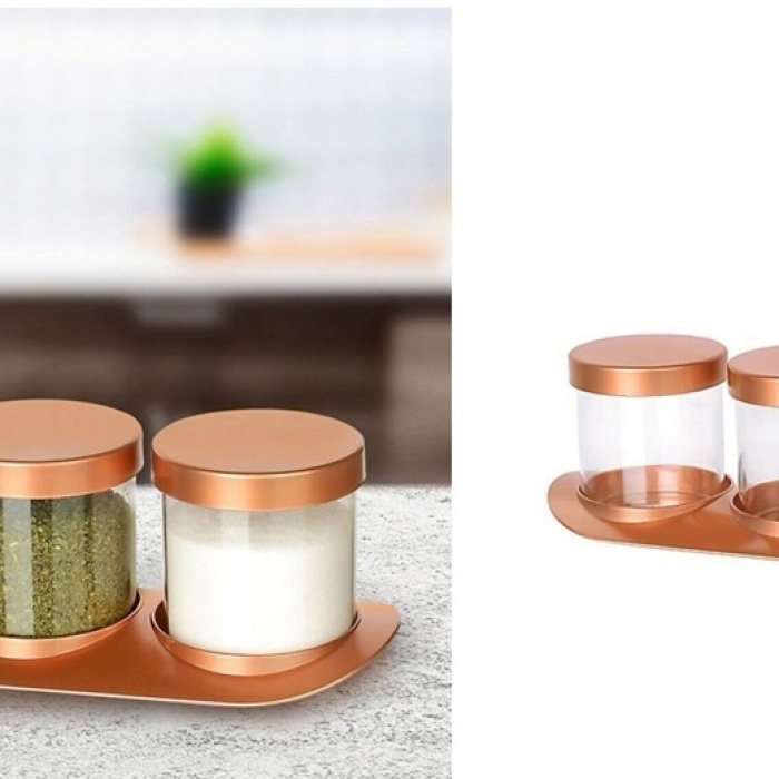 Bronz Baharat Seti Lüx 3lü Set