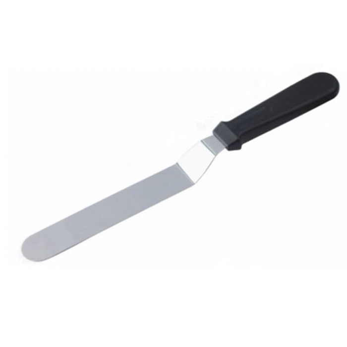 Eğik Pasta Sıvama Spatulası Metal 33 Cm