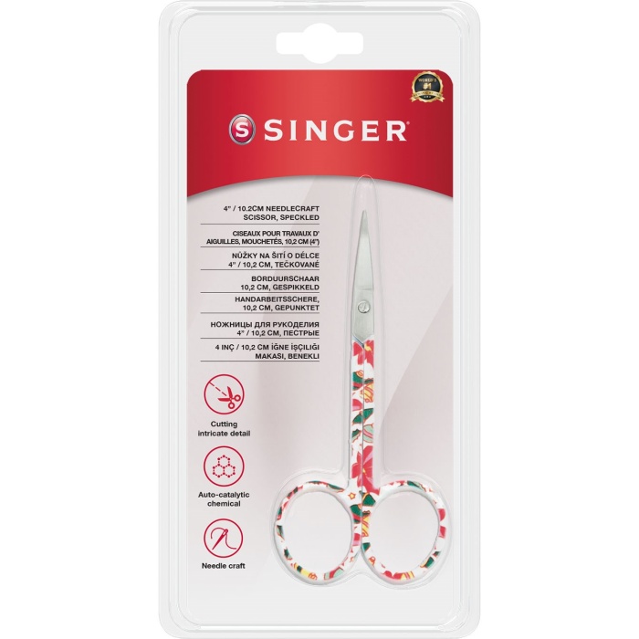 Biyomak® Kıvrık Uçlu Renkli Nakış Makası (4&quot;)