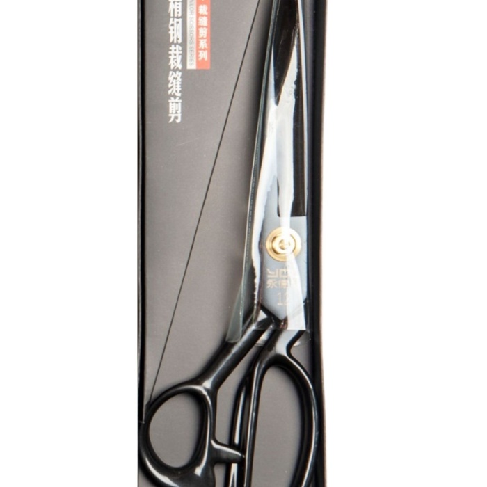 Biyomak® Terzi Makası Siyah Metal Saplı 12 Numara