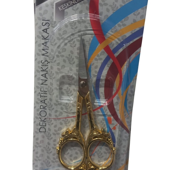 Biyomak® Nakış Makası Dekoratif Altın YBL-403 Model 14