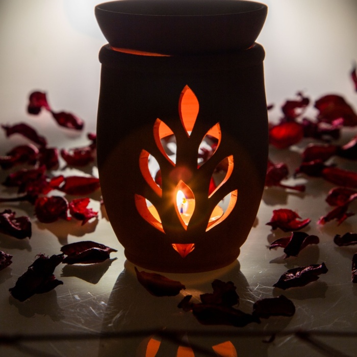 Yaşam Çiçeği El Yapımı Çömlek Buhurdanlık Tütsülük