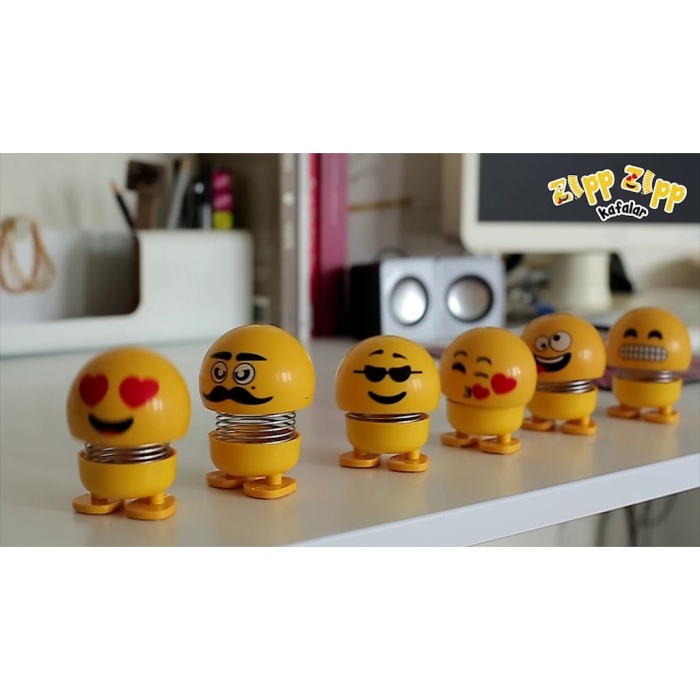 Biomak Zıp Zıp Kafalar Sevimli Kafa Sallayan Emojiler Çılgın Kafalar
