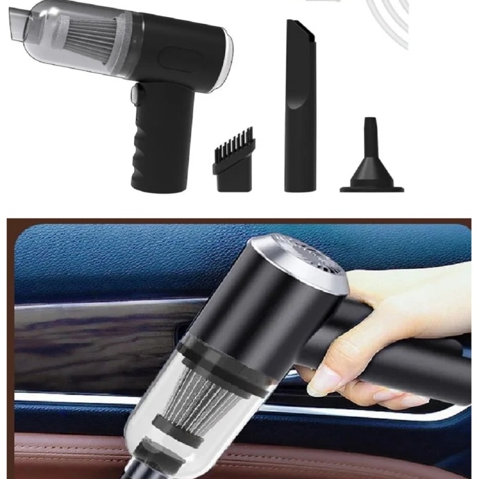 Biomak® 120 W Şarjlı El Süpürgesi Çekme – Üfleme Özellikli Ev Araba Klavye Süpürgesi