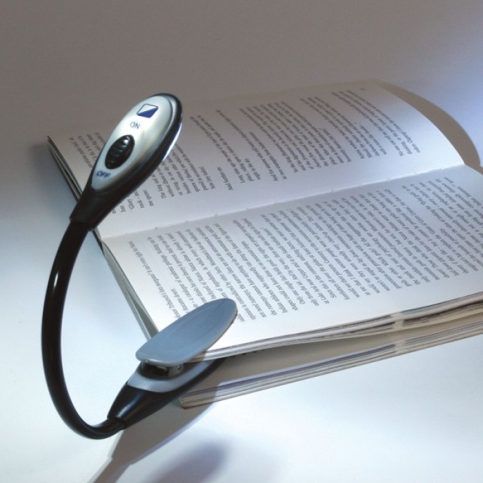 Biomak® Kitap Okuma Işığı Led Booklight Kıskaçlı Pilli Model Led Işık