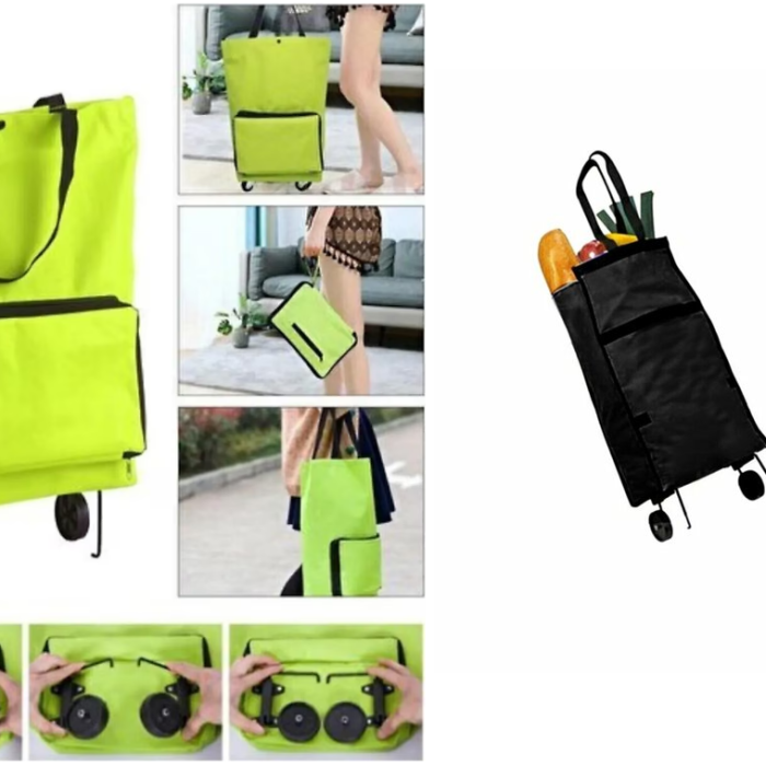 Katlanabilir Tekerlekli Pazar Arabası 75 Cm X 35 Cm