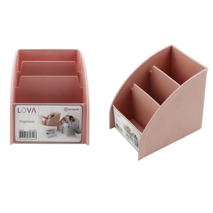 Biyomak® 3 Bölmeli Çok Amaçlı Masaüstü Organizer (3 Adet )