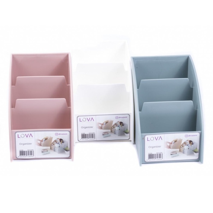 Biyomak® 3 Bölmeli Çok Amaçlı Masaüstü Organizer (3 Adet )
