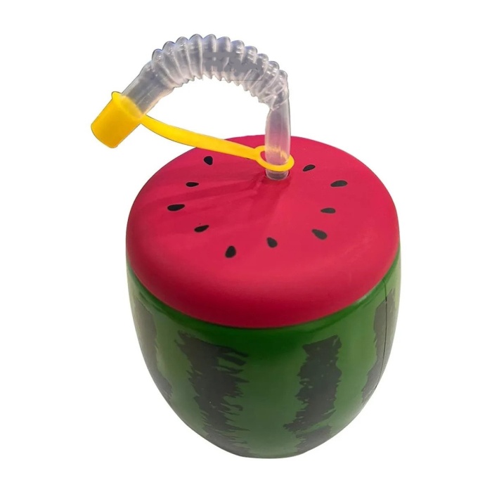 Karpuz Tasarımlı Pipetli Suluk 900 ML