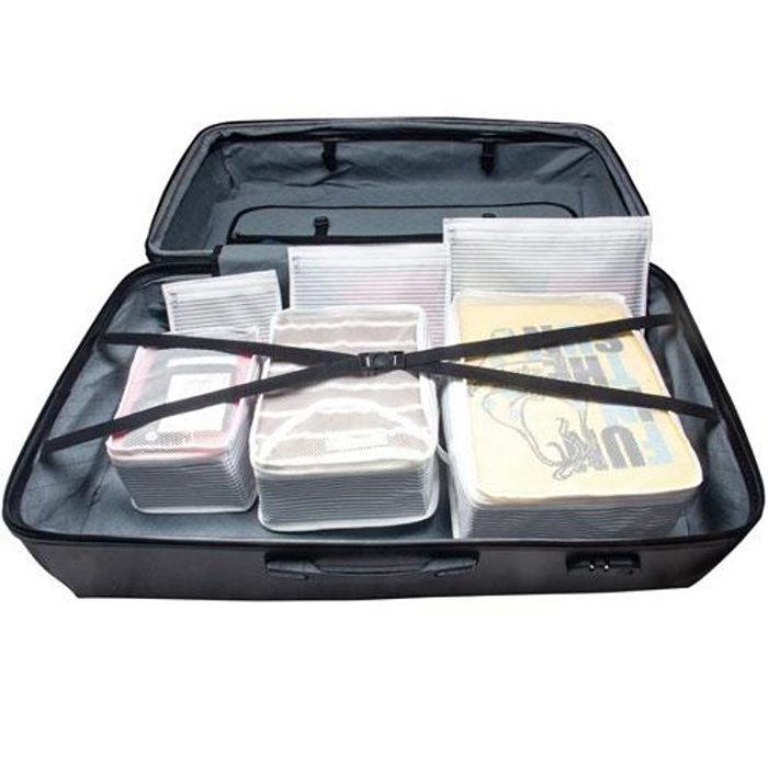 Biyomak® Bavul İçi Düzenleyici Valiz Organizer 6 lı Set - Çizgili