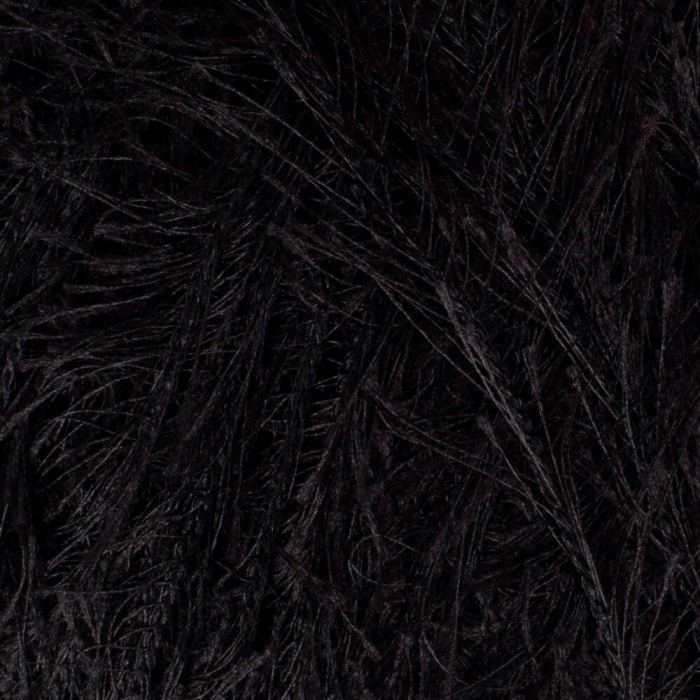 Biyomak® Loren Furry Siyah El Örgü İpi - RF1001 - 34066