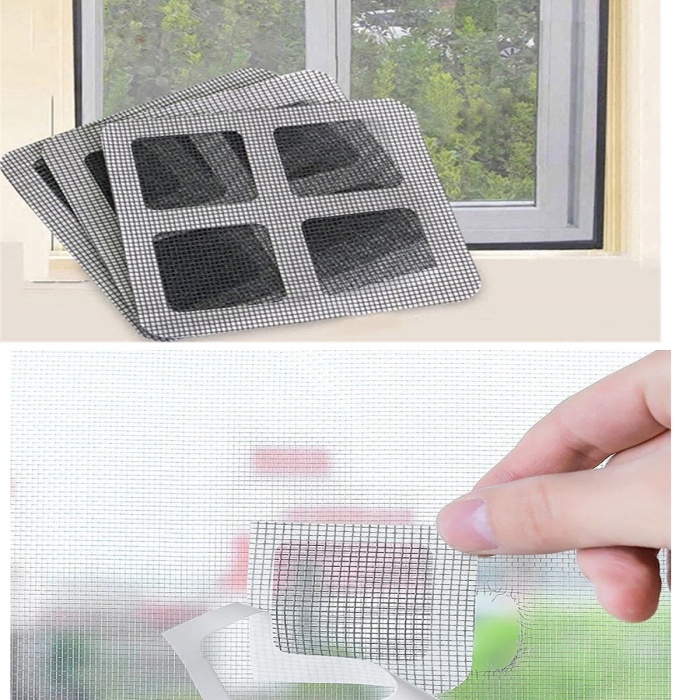 Biyomak® 15 Adet Yapışkanlı Kesilerek Kullanılabilir Yırtık Kapı-Pencere Sinekliği Onarım Tamir Bandı
