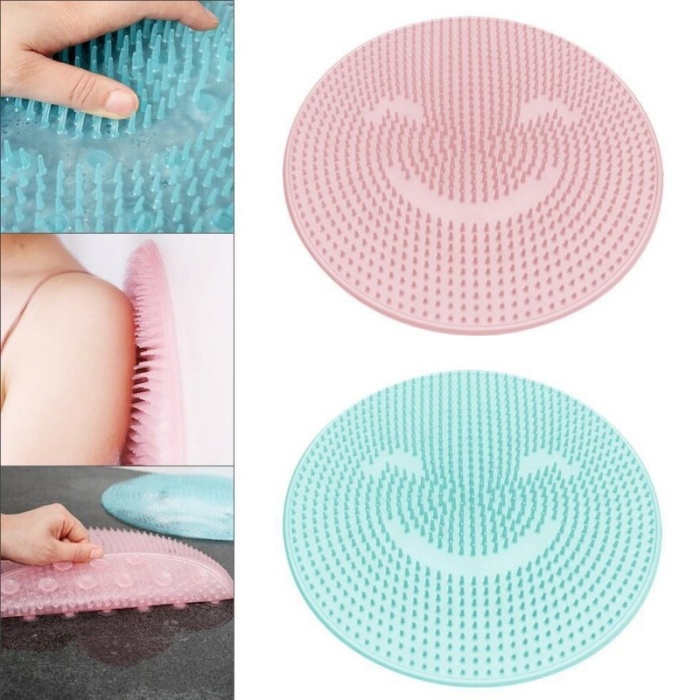 Biomak® Silikon Fırçalı Banyo Masaj Matı ve Ayaklar için Topuk Masaj Paspası