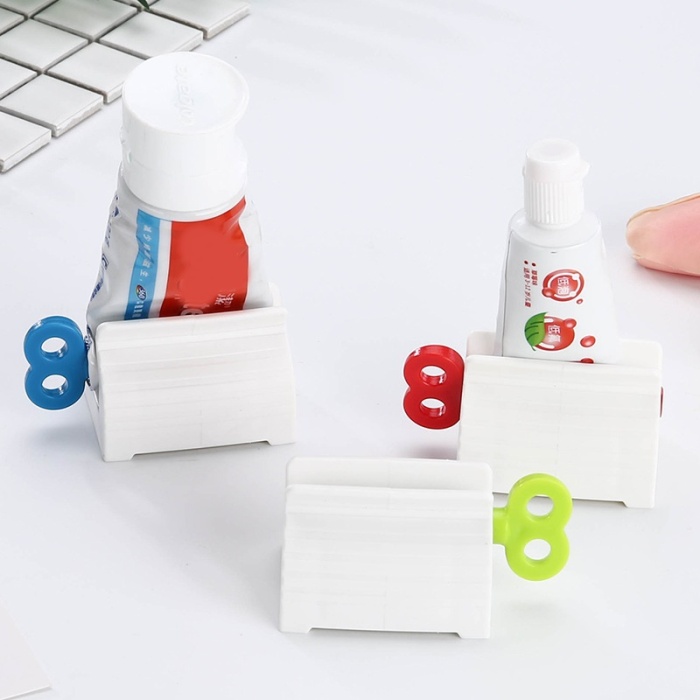 Biomak 2 Adet Diş Macunu Tüp Krem Sıkma Aparatı Çevirmeli