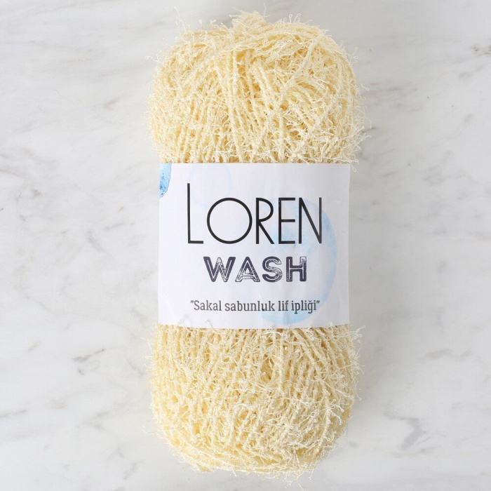 Biomak Loren Wash Açık Sarı El Örgü İpi - R083 - 34037