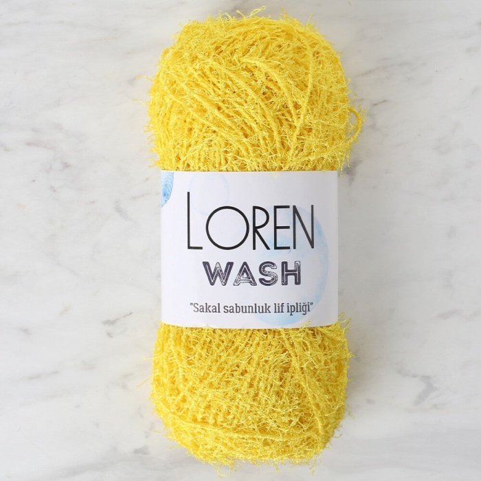 Biomak Loren Wash Sarı El Örgü İpi - R002 - 34036