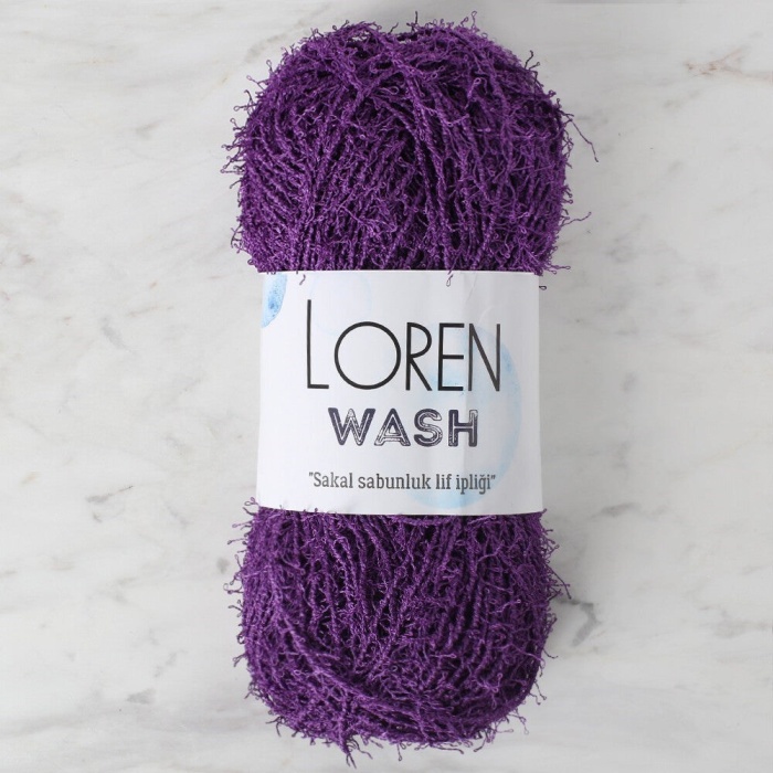 Biomak Loren Wash Mor El Örgü İpi - R093 - 34029