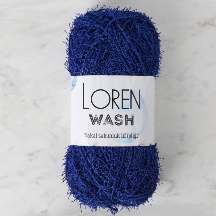 Biomak Loren Wash Saks Mavi El Örgü İpi - R025 - 34017