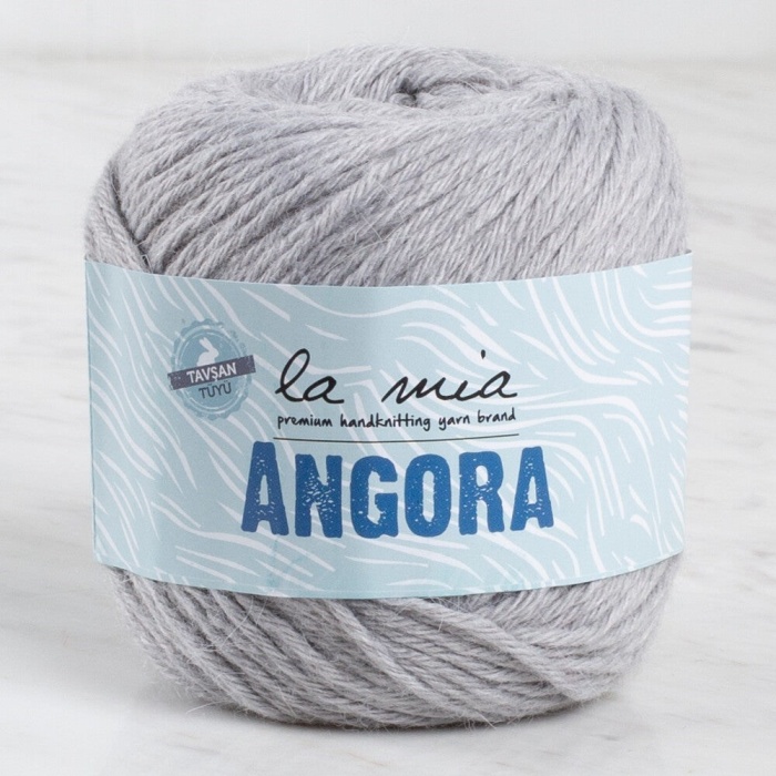 Biomak La Mia Angora Gri El Örgü İpi - L047 - 34013