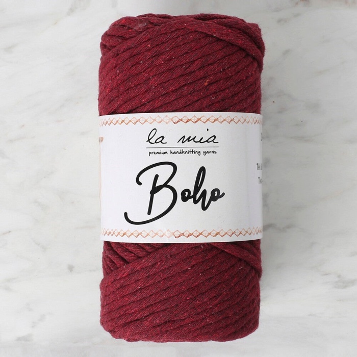 Biomak La Mia Boho Bordo Büküm Makrome İpi - L065 - 33999