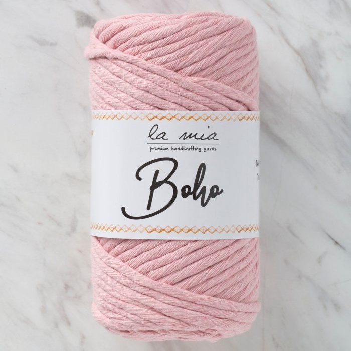Biomak La Mia Boho Açık Pembe Büküm Makrome İpi - L185 - 33998