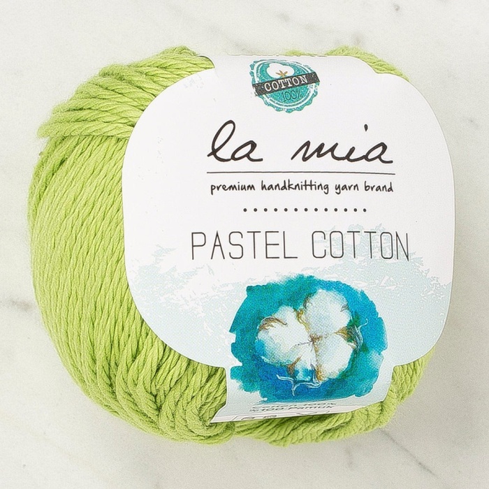 Biomak La Mia Pastel Cotton Fıstık Yeşili El Örgü İpi - L186 - 33960