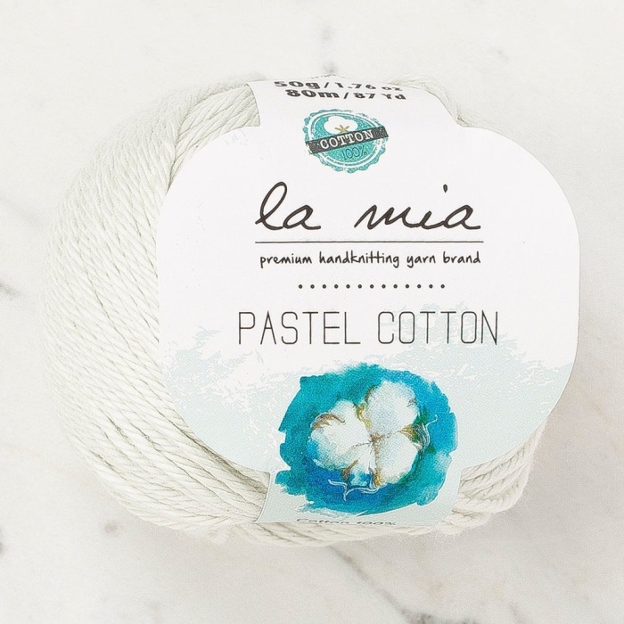 Biomak La Mia Pastel Cotton Uçuk Yeşil El Örgü İpi - L176 - 33953