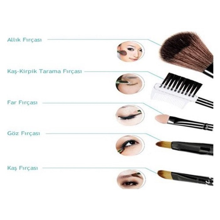 Biomak® Makyaj Fırça Seti 5 Parça