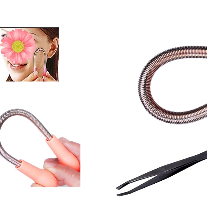 Biyomak® Pratik Yaylı Epilatör Tüy ve Bıyık Alıcı Face Epi Roller Cımbız Hediyeli