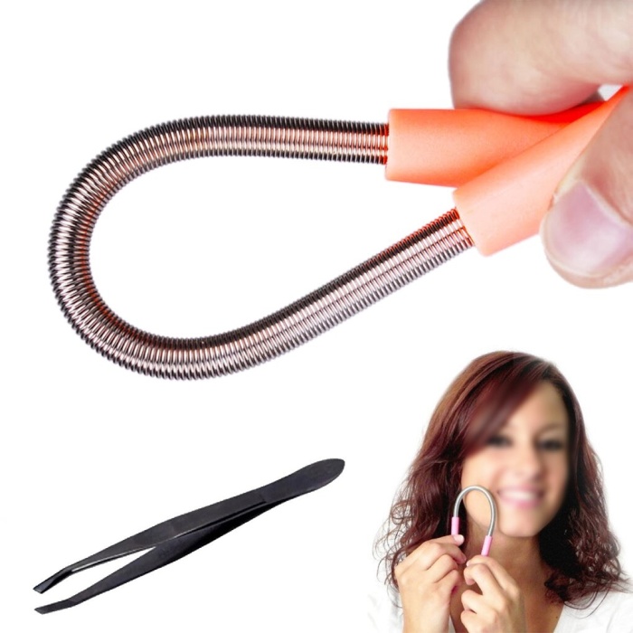 Biyomak® Pratik Yaylı Epilatör Tüy ve Bıyık Alıcı Face Epi Roller Cımbız Hediyeli