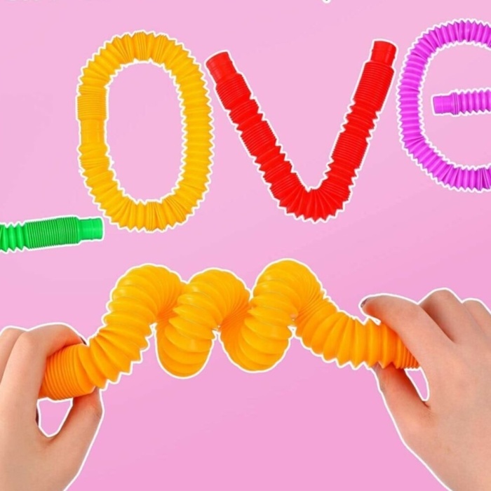 Biomak® Tubes Anti Stres Duyusal Oyuncak Bubble Fidget  (4 Adet )