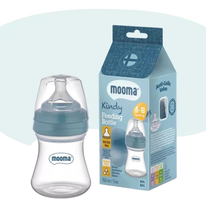 Biomak Biberon Anti Kolik Biberon 150 ml Kapaklı Biberon 6 - 18 Ay (Orta Akış)