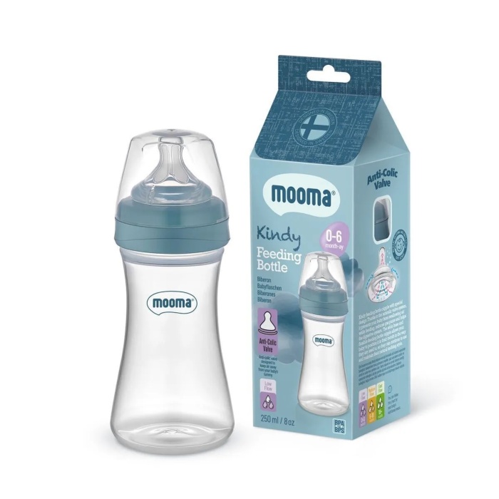Biomak Biberon Anti Kolik Biberon 250 ml Kapaklı Biberon 0 - 6 Ay (Yavaş Akış)