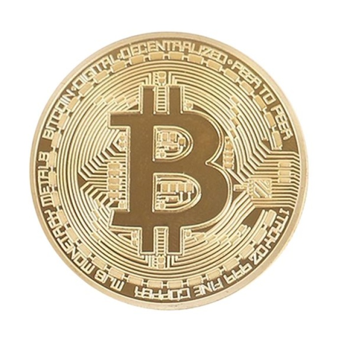 Biomak® Bitcoin Madeni Hatıra Parası Hediyelik Para