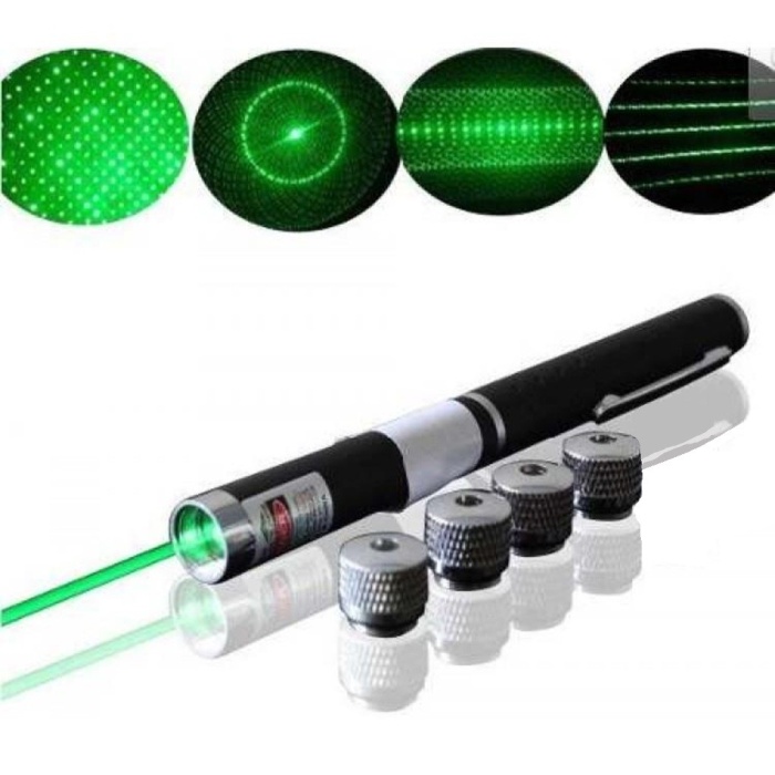 Biomak® Yeşil Lazer Pointer 5000 mW 15 Km Etkili (Tek Başlık 5 Model)