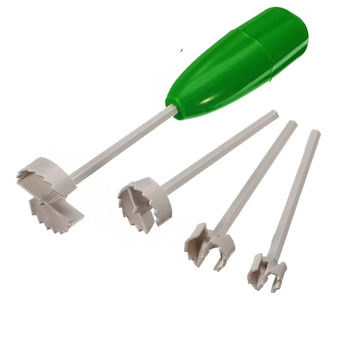 4 Başlıklı Oyma Seti Sebze Patlıcan Patates Kabak Oyacağı