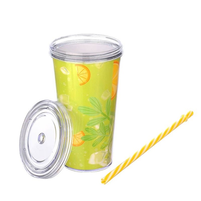 Biyomak® Cool Lime Bardağı - Limeshake Bardak 600 ML