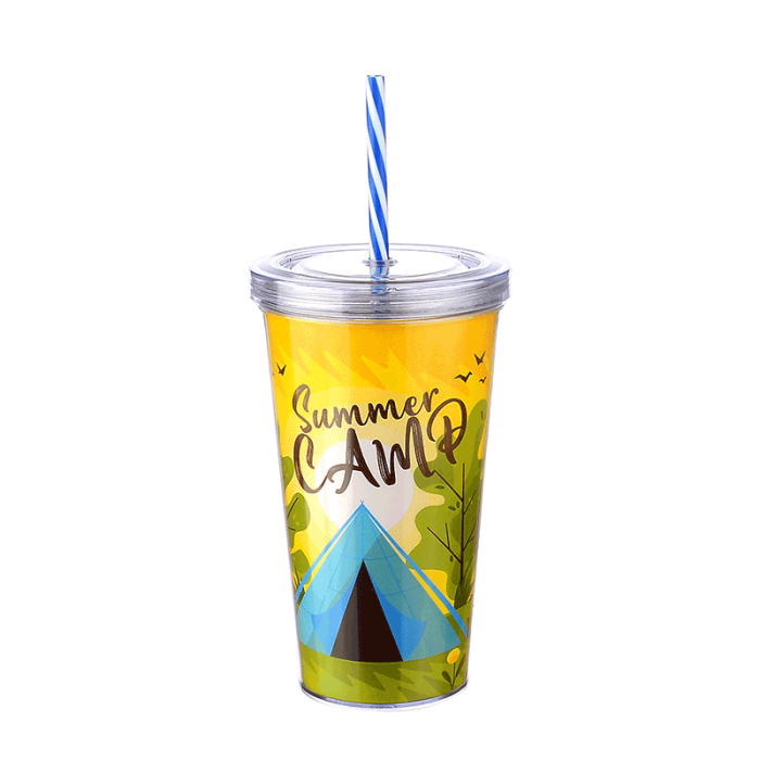 Biyomak® Cool Lime Bardağı - Limeshake Bardak 600 ML