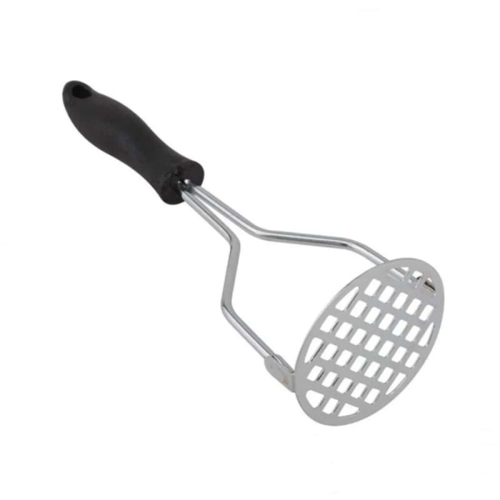 Biomak Plastik Saplı Delikli Metal Paslanmaz Patates Muz Yumurta Ezici Püre Yapıcı